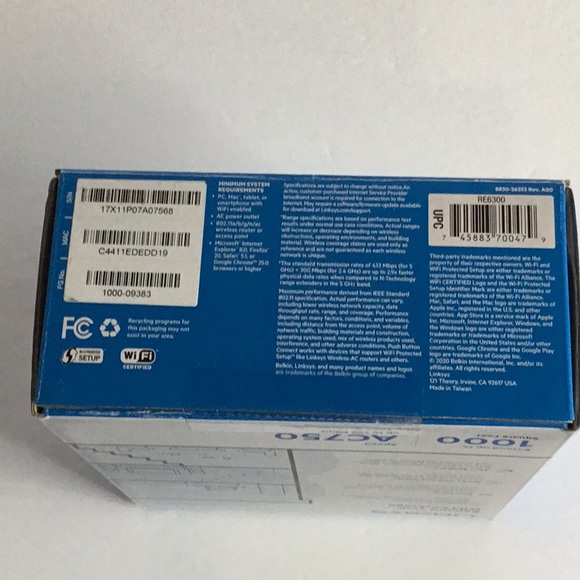 New Linksys wifi range extender RE6300 - Picture 3 of 3